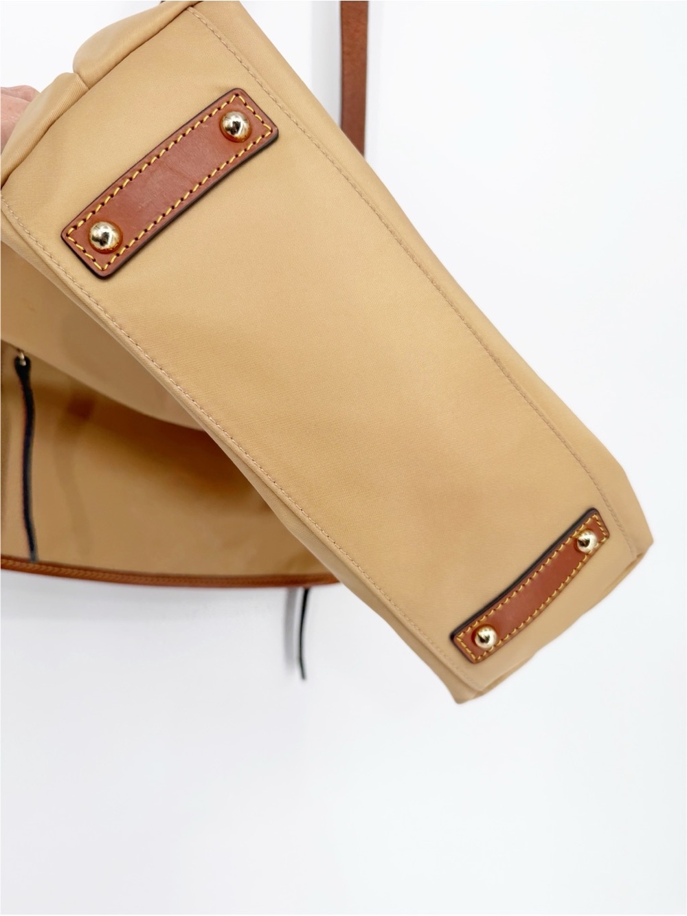 Dooney & Bourke Wayfarer Nylon Flapover Crossbody Taupe - Picture 5 of 11